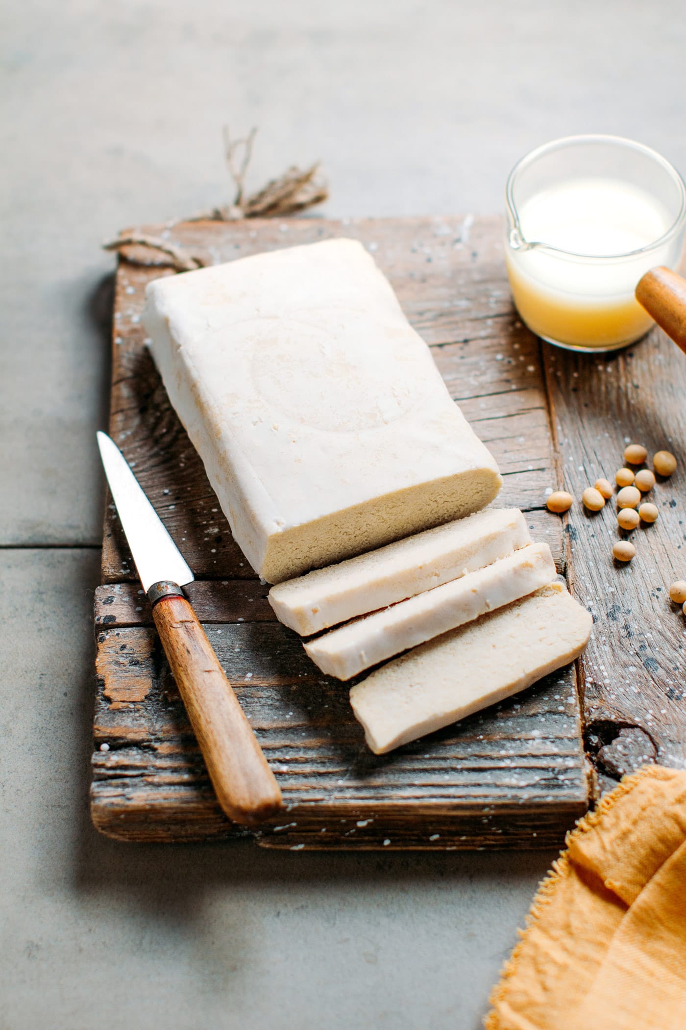 Okara Tempeh + Homemade Soy Milk